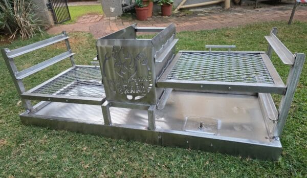Double Stainless Braai Insert 1200x500 304 - Image 3