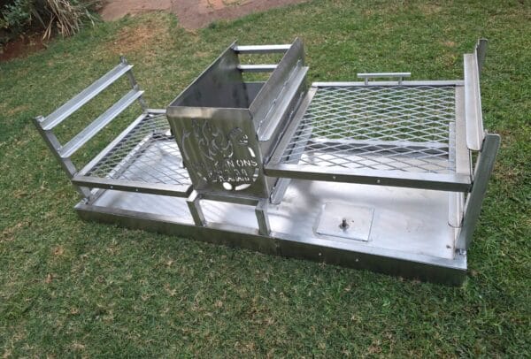 Double Stainless Braai Insert 1200x500 304 - Image 2