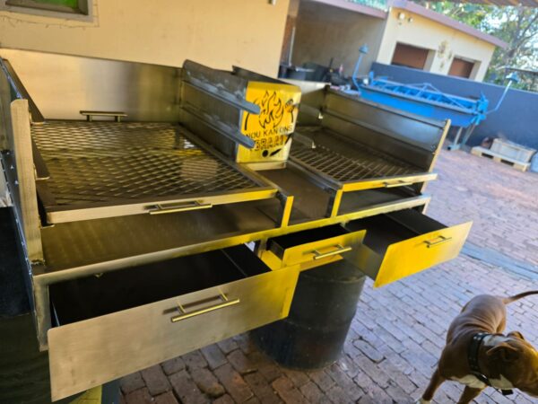 1200x500 1400x550 Double Stainless Braai Insert - Image 2